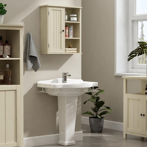 Wildon Home® Bilguun Solid Wood Wall Bathroom Cabinet | Wayfair